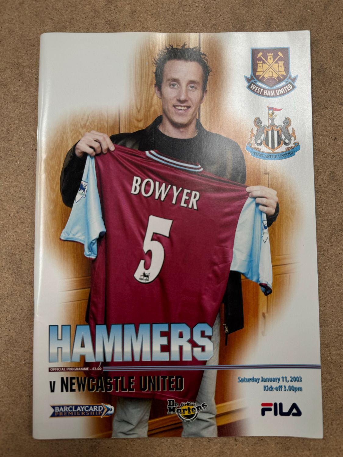 West Ham United v  Newcastle United - 11/1/03