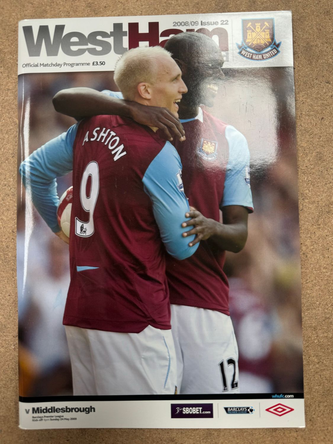 West Ham United v  Middlesbrough - 24/5/09
