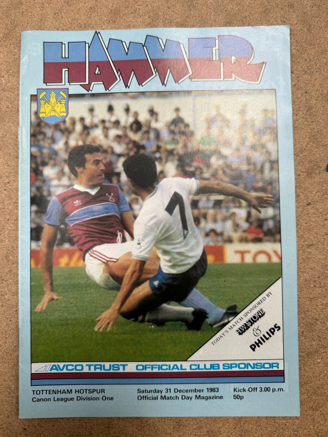 West Ham United v  Tottenham Hotspur - 31/12/83