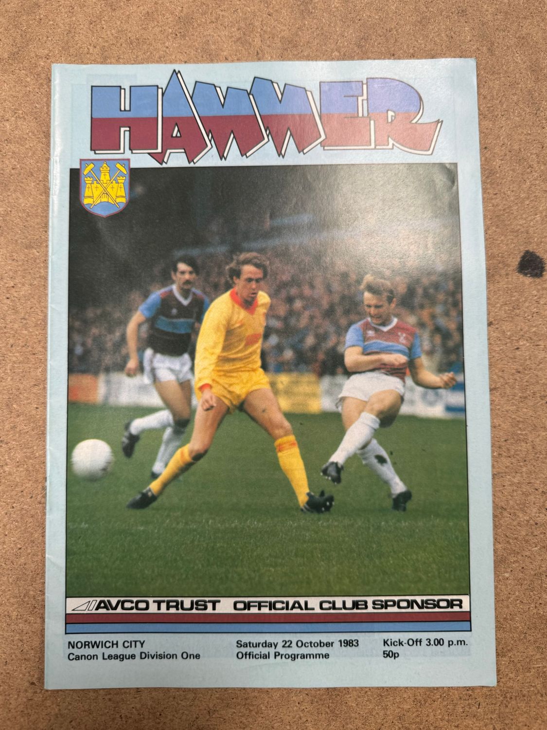 West Ham United v  Norwich City - 22/10/83