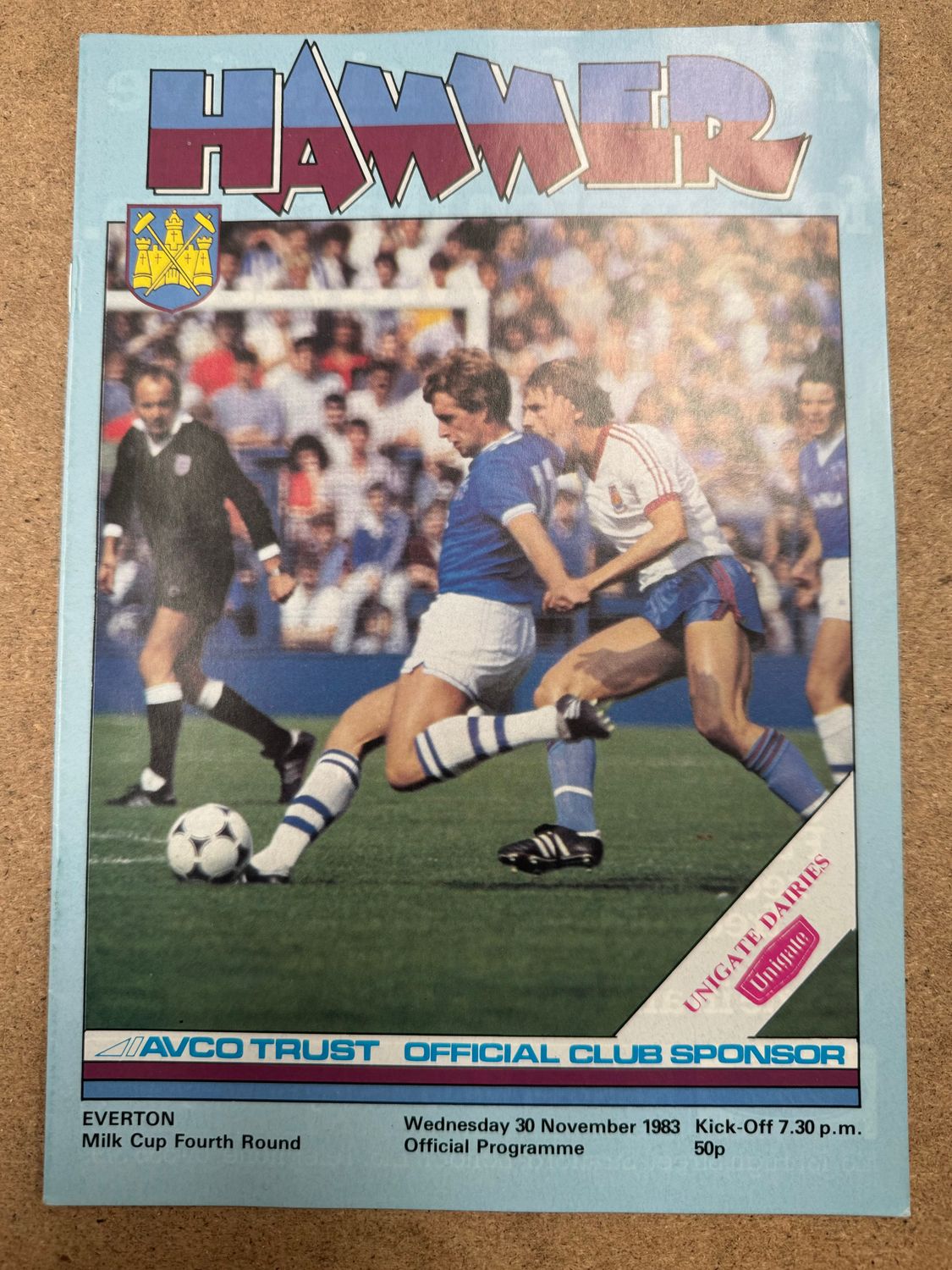 West Ham United v  Everton - 30/11/83