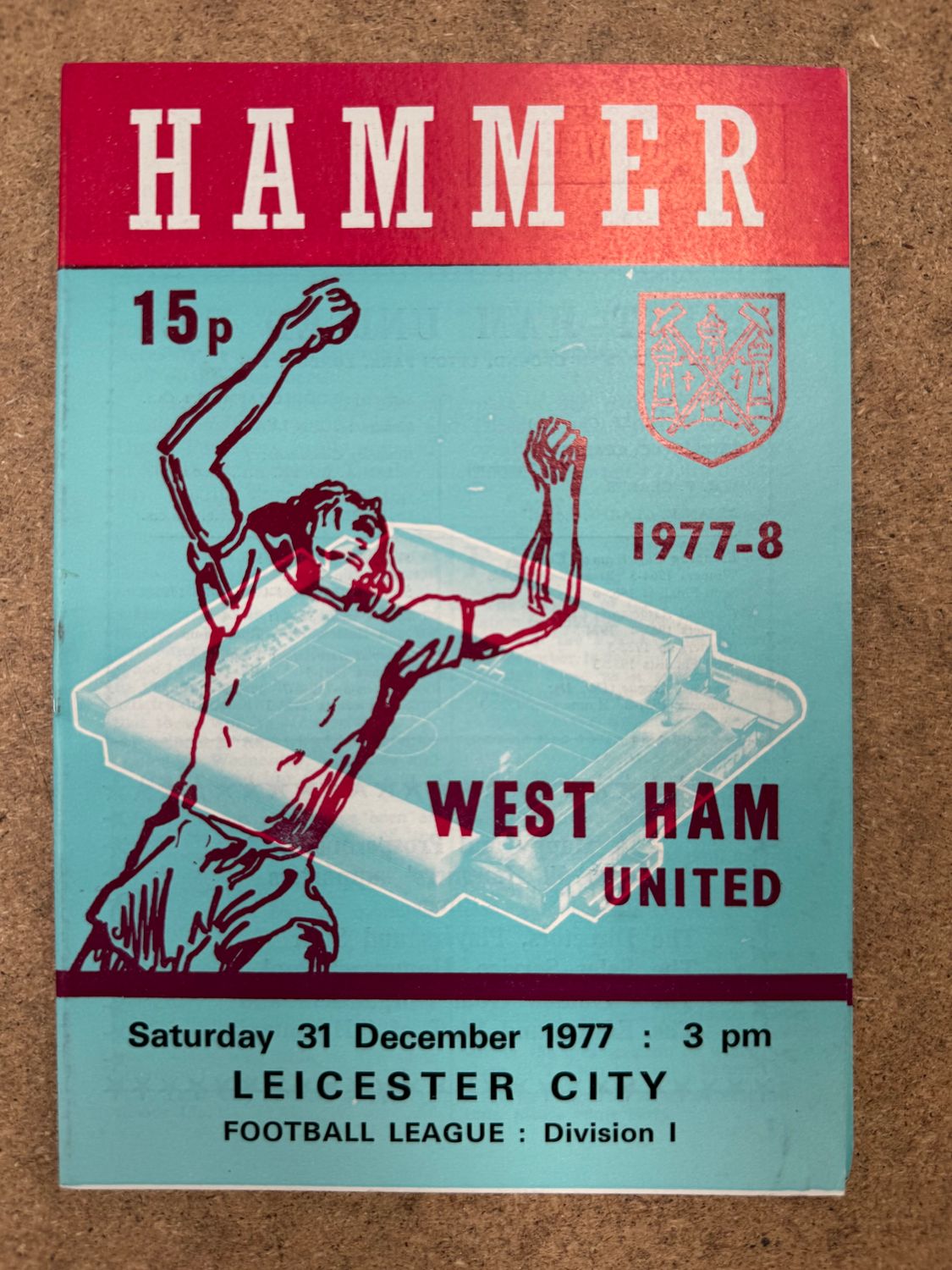 West Ham United v  Leicester City - 31/12/77