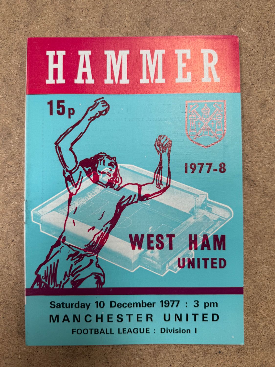 West Ham United v  Manchester United - 10/12/77