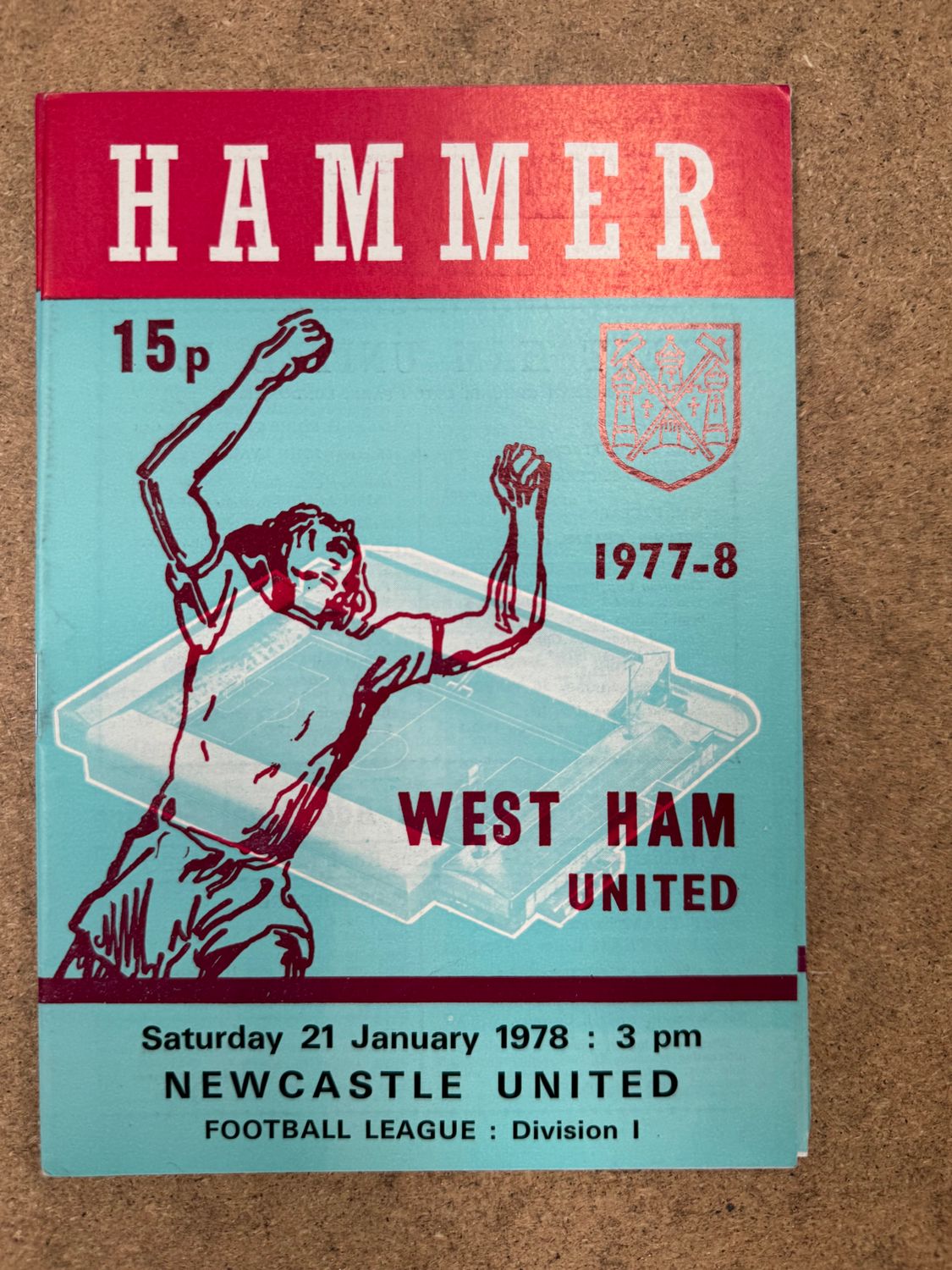 West Ham United v  Newcastle United - 21/1/78
