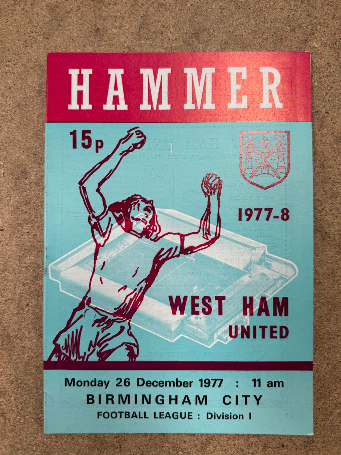 West Ham United v  Birmingham City - 26/12/77