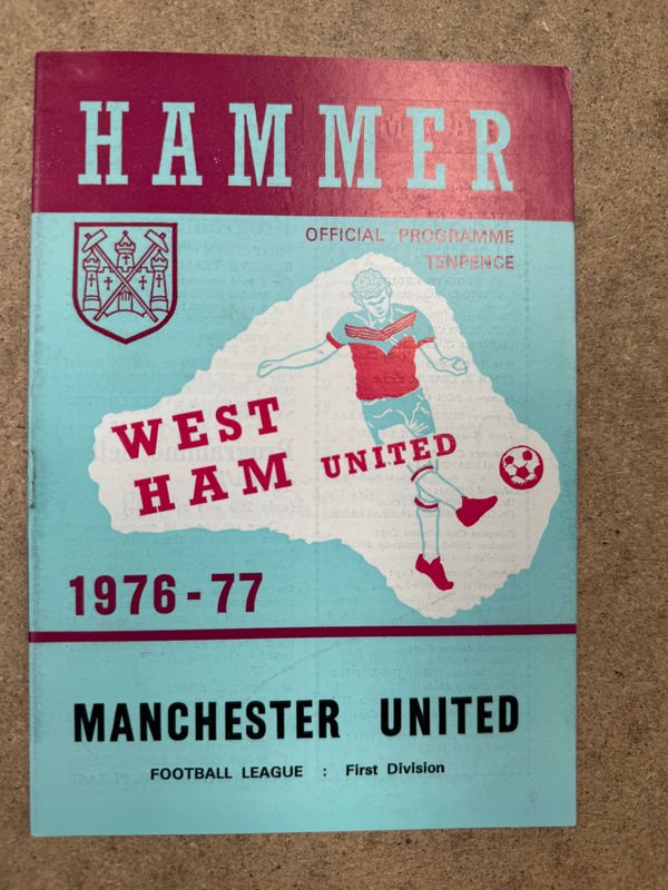 West Ham United v  Manchester United - 16/5/77