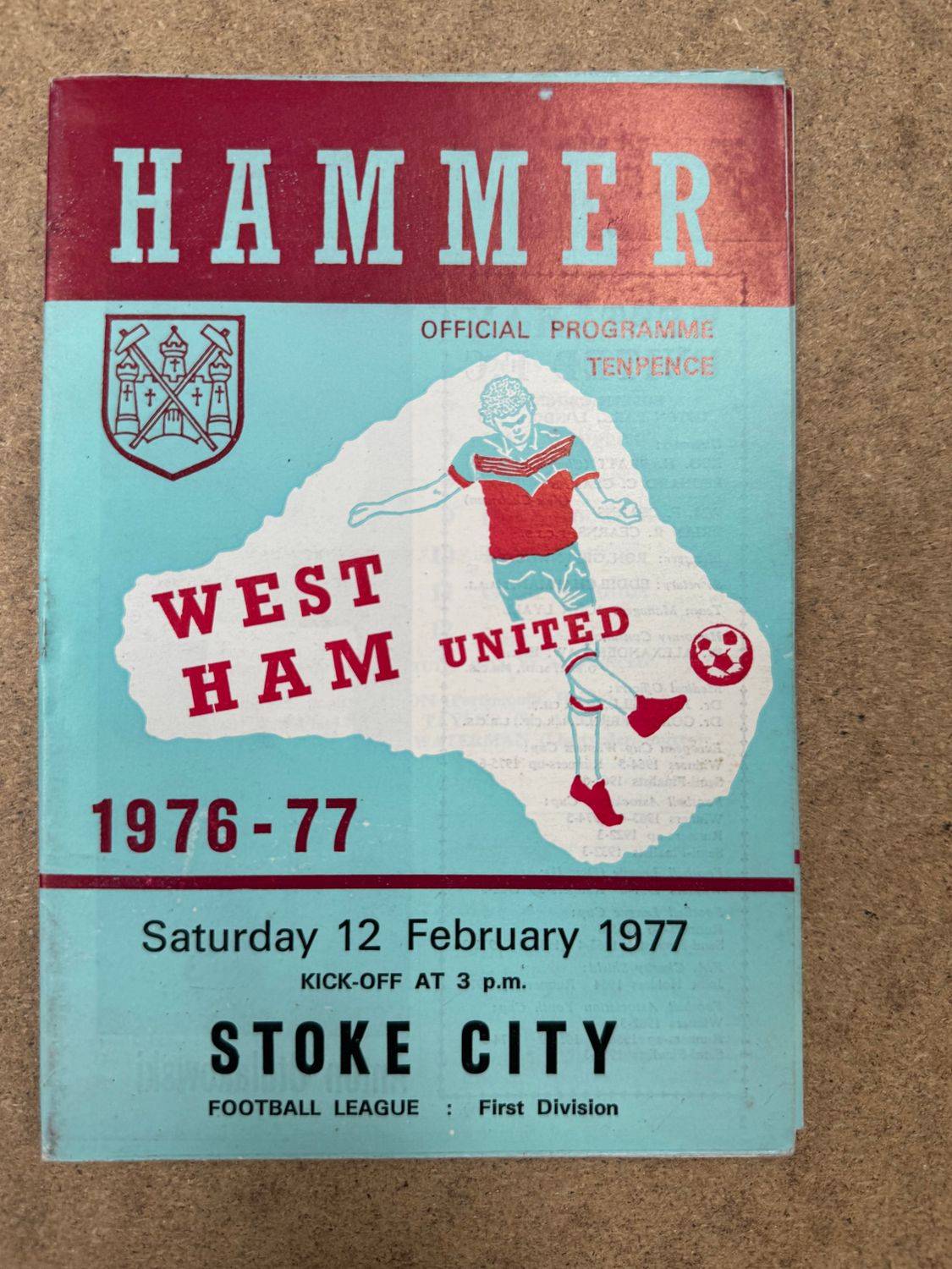 West Ham United v  Stoke City - 12/2/77
