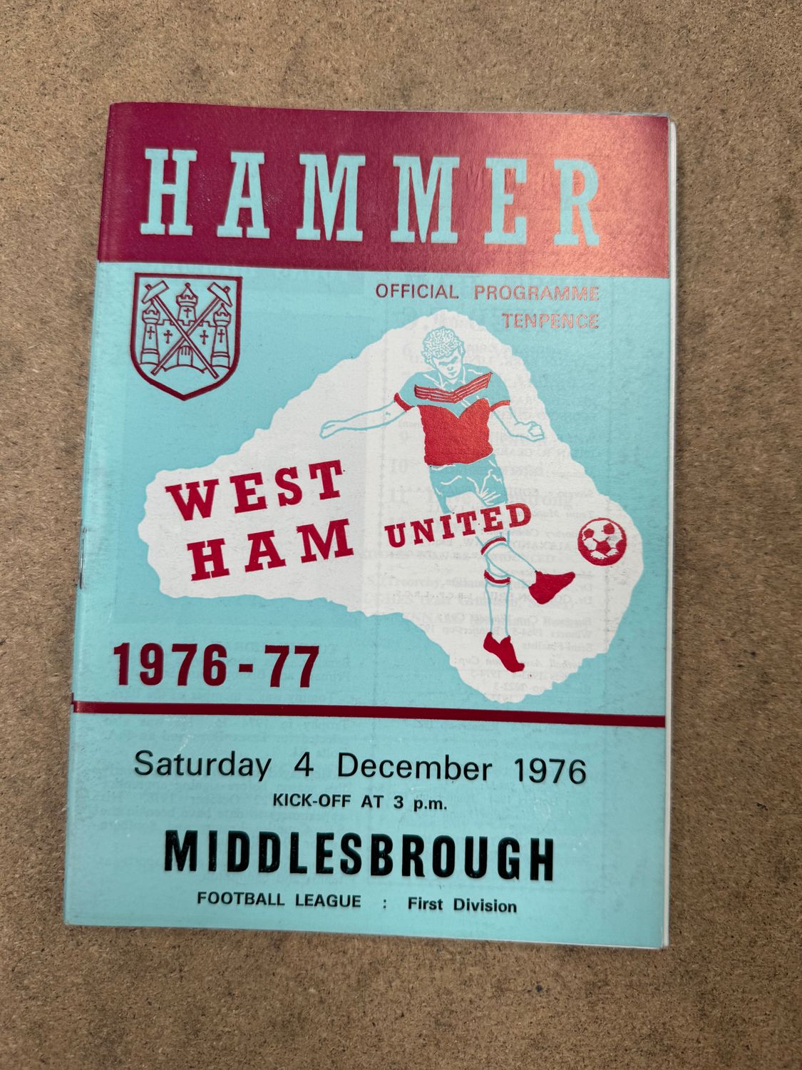 West Ham United v  Middlesbrough - 4/12/76