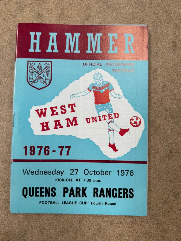 West Ham United v  QPR - 27/10/76