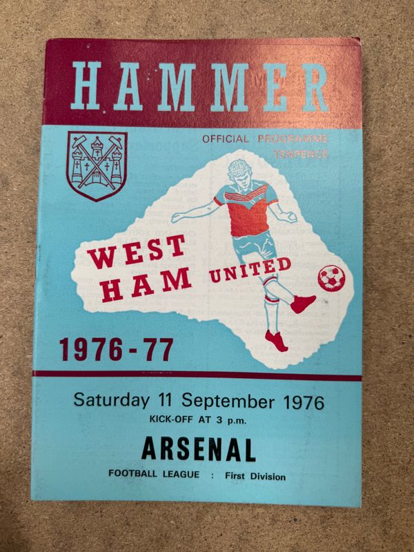 West Ham United v  Arsenal - 11/9/76