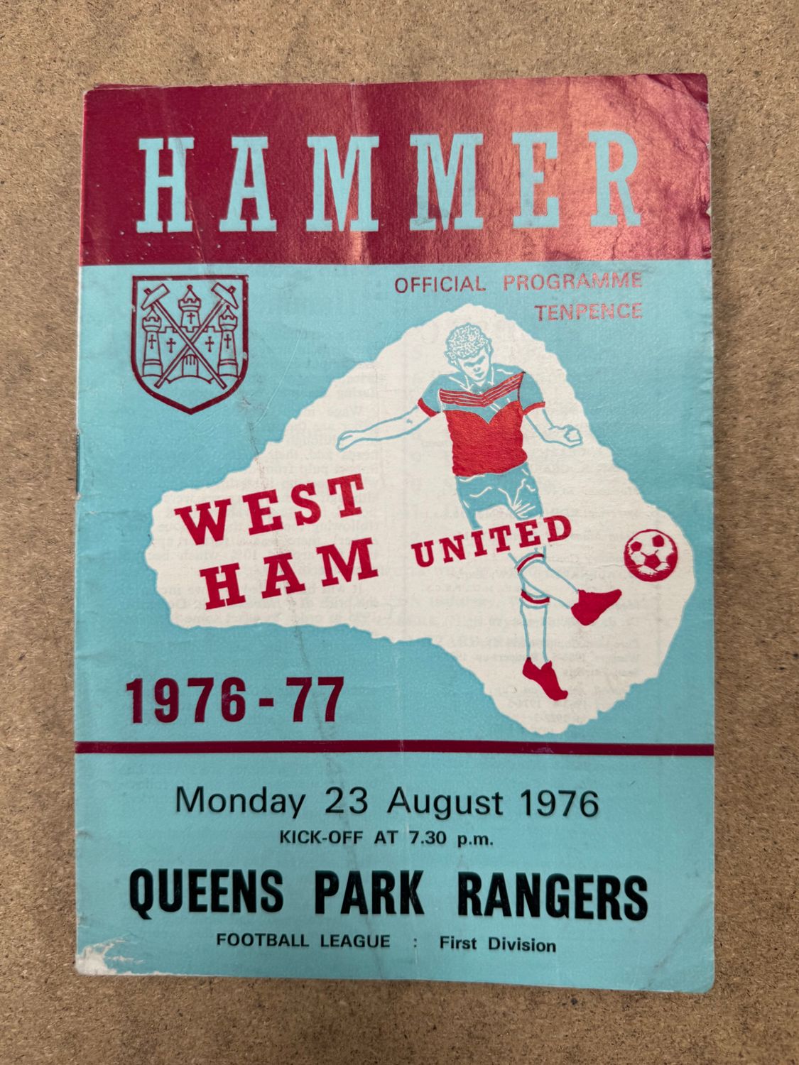 West Ham United v  QPR - 23/8/76