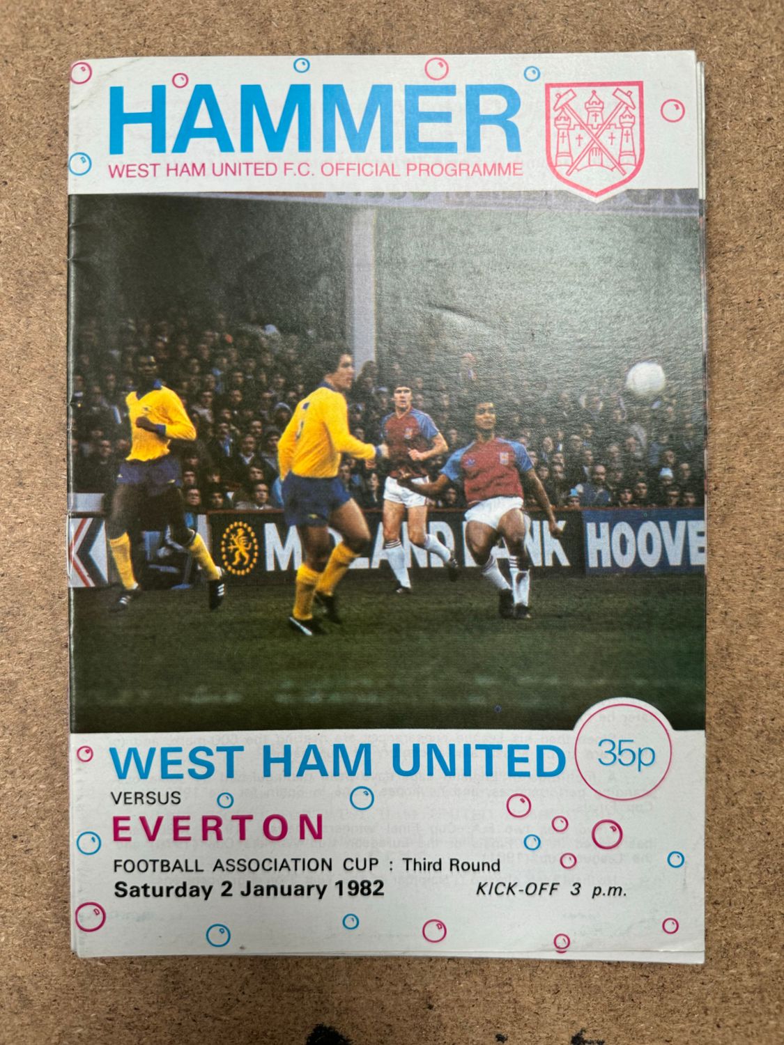 West Ham United v  Everton - 2/1/82