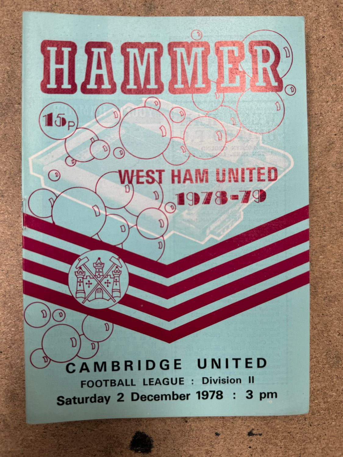 West Ham United v  Cambridge United - 2/12/78