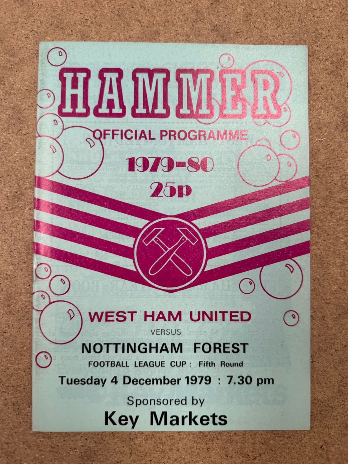 West Ham United v  Nottingham Forest - 4/12/79