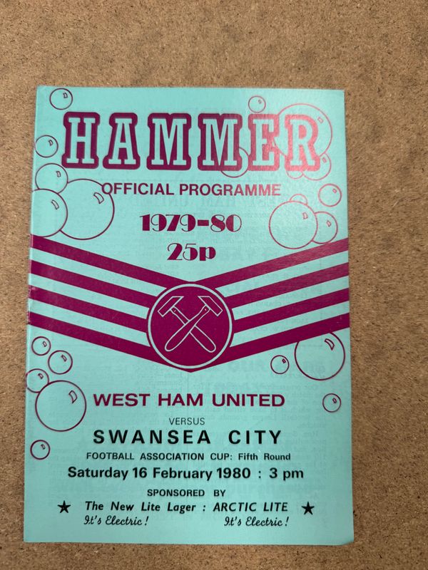 West Ham United v  Swansea City - 16/2/80
