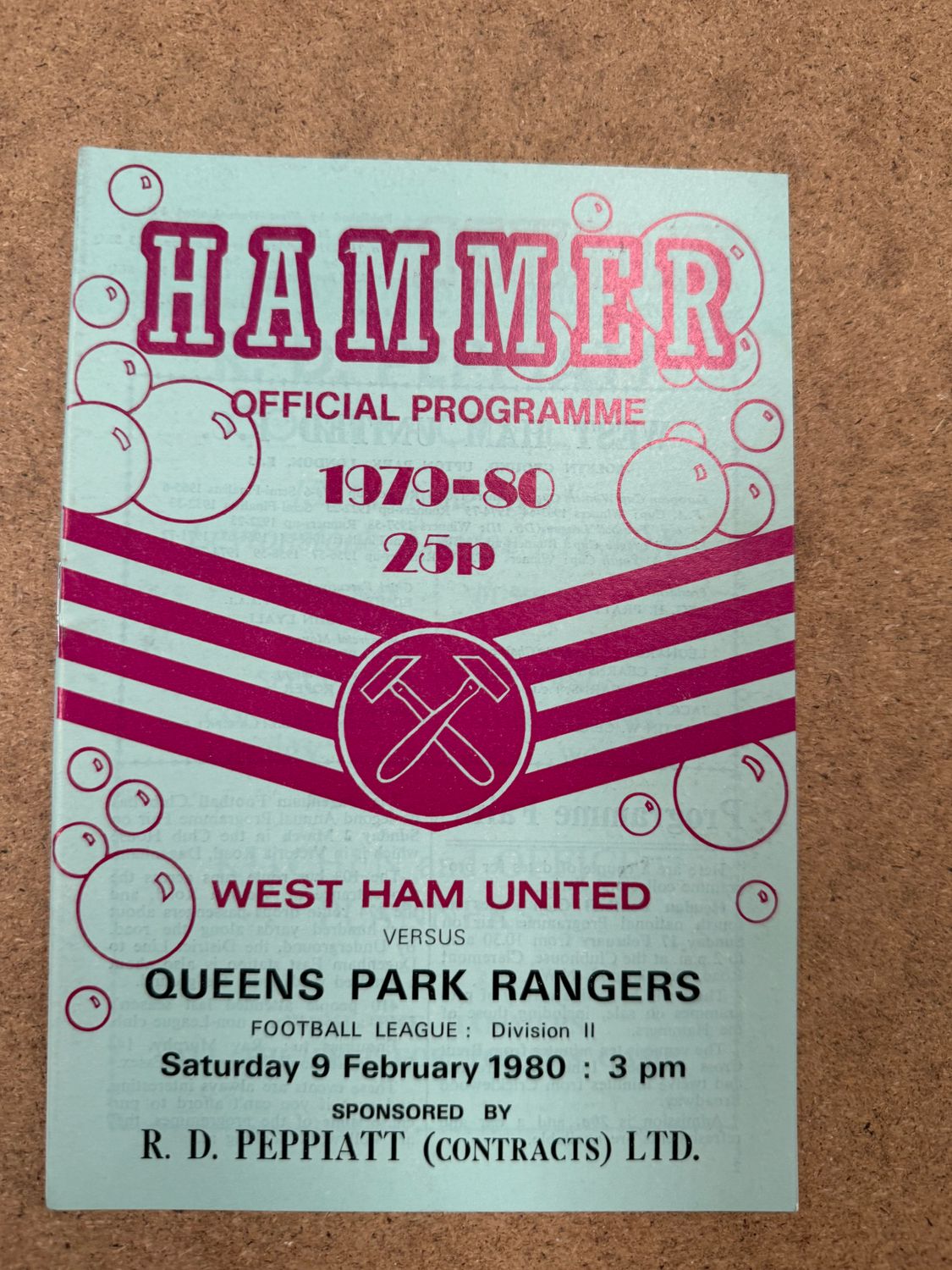 West Ham United v  QPR - 9/2/80