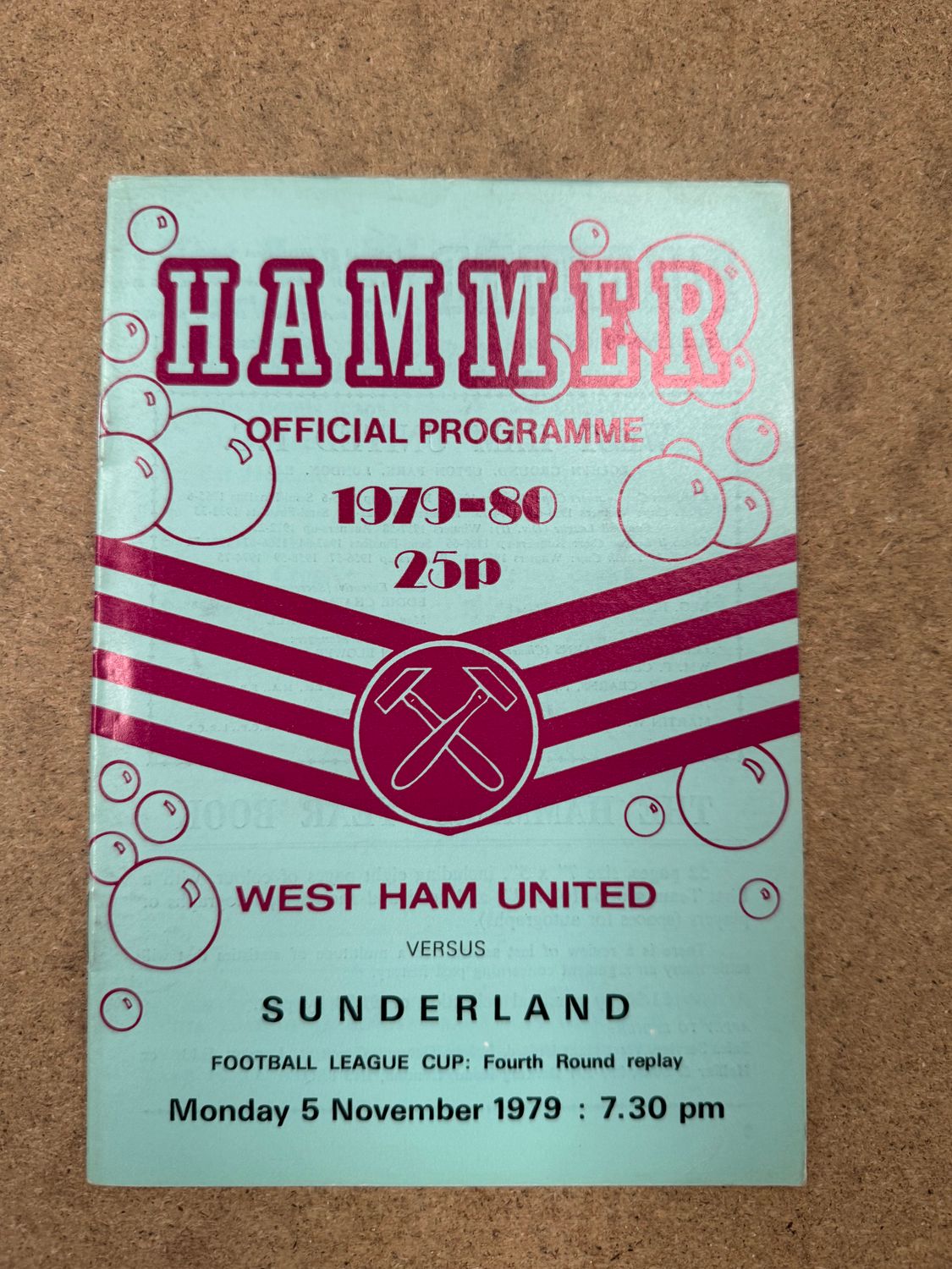 West Ham United v  Sunderland - 5/11/79