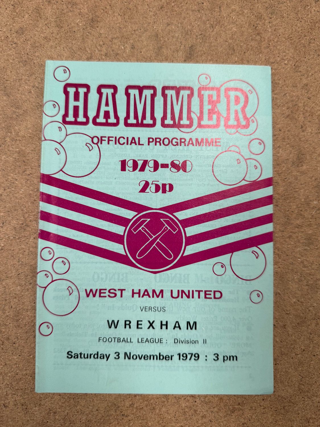 West Ham United v  Wrexham - 3/11/79