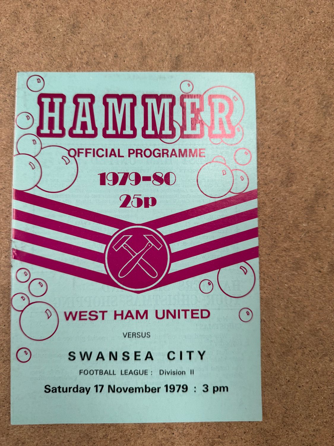 West Ham United v  Swansea City - 17/11/79