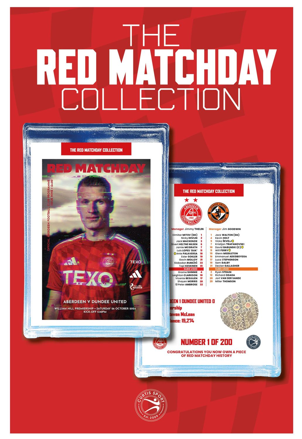 THE RED MATCHDAY COLLECTION - #9 v Dundee United
