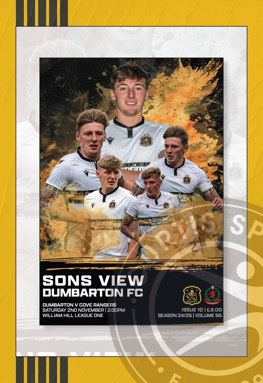 Dumbarton v Cove Rangers - 02/11/24