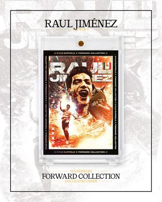 No.4 Raul Jimenez - Wanderers Forward Collection by Kyle Duffield
