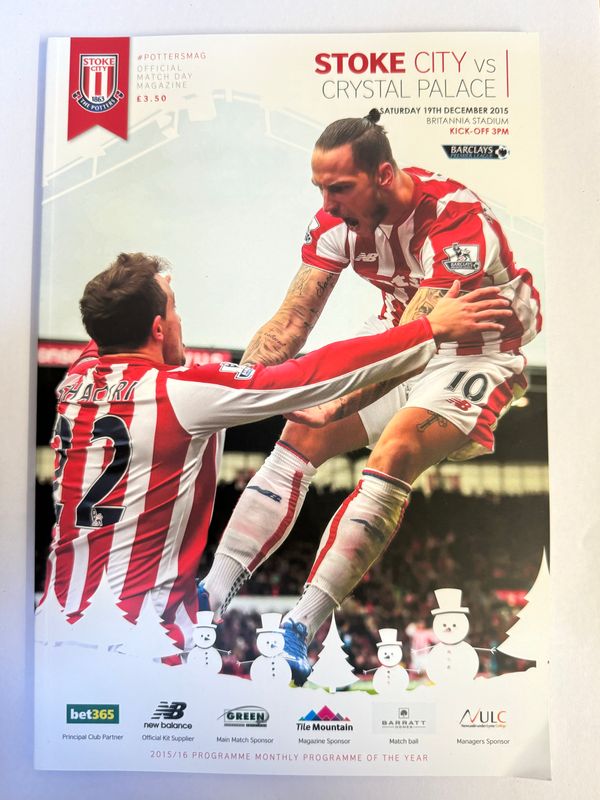 Stoke City v  Crystal Palace- 19/12/15
