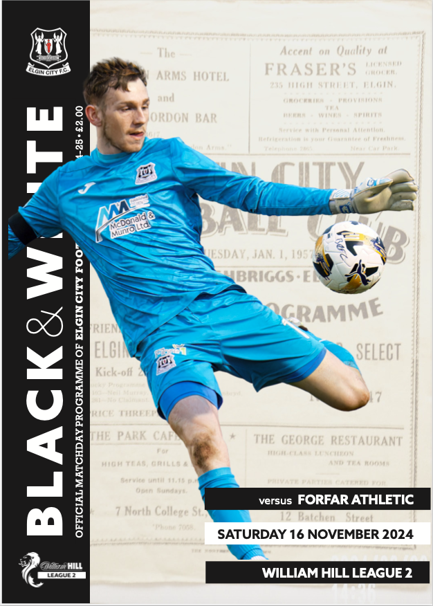 Elgin City v Forfar Athletic - 16/11/24