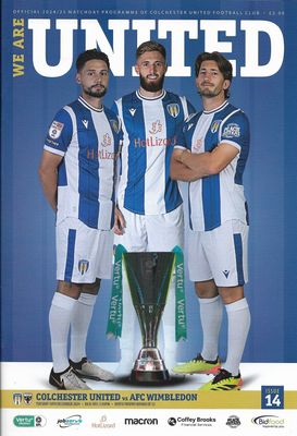 Colchester United v AFC Wimbledon - 10/12/24