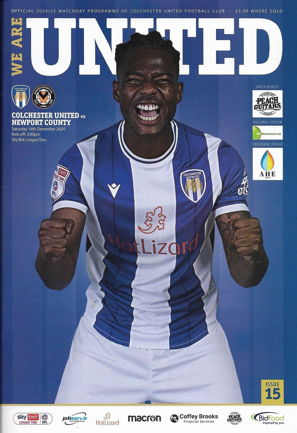 Colchester United v Newport County - 14/12/24