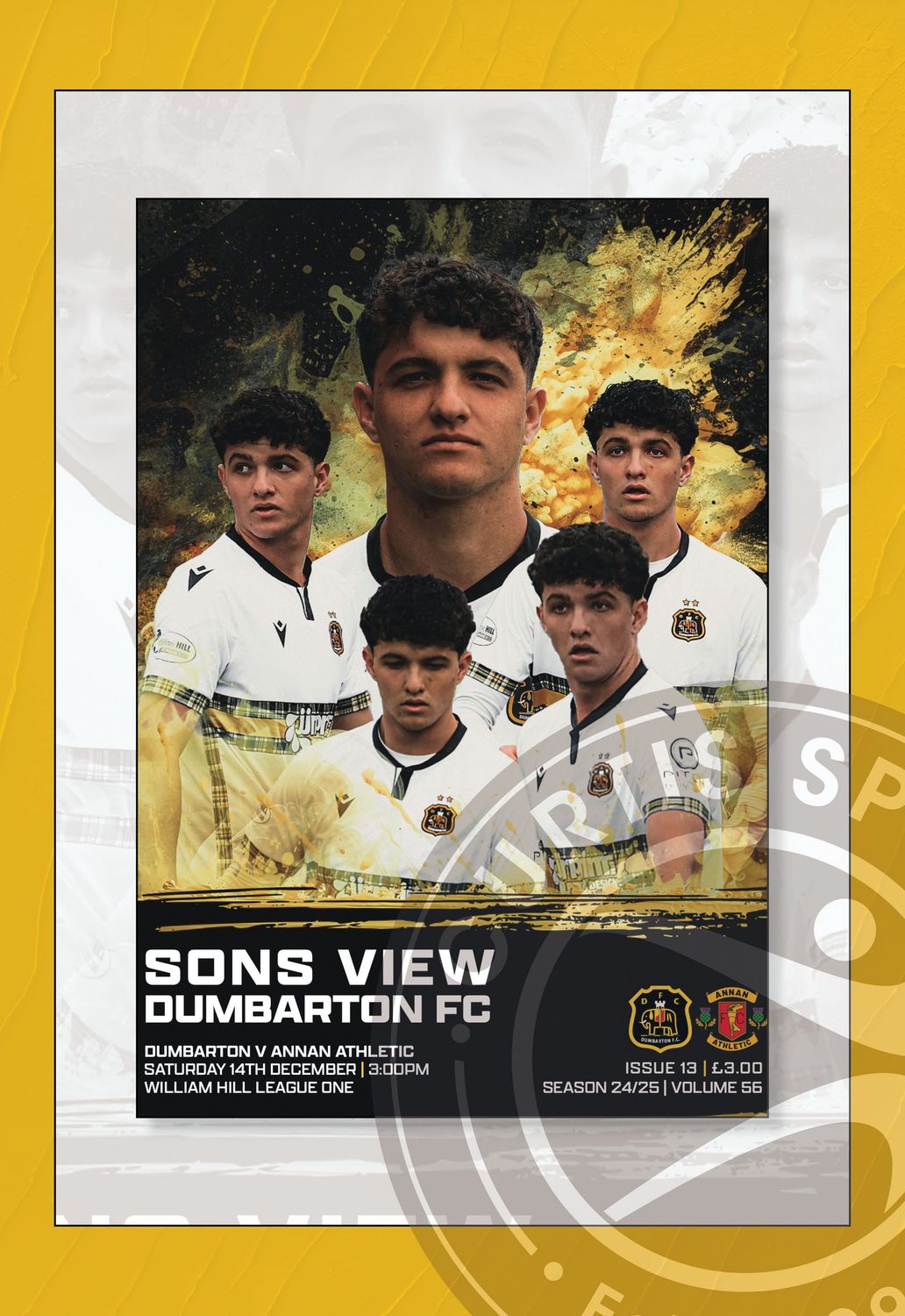 Dumbarton v Annan Athletic - 14/12/24