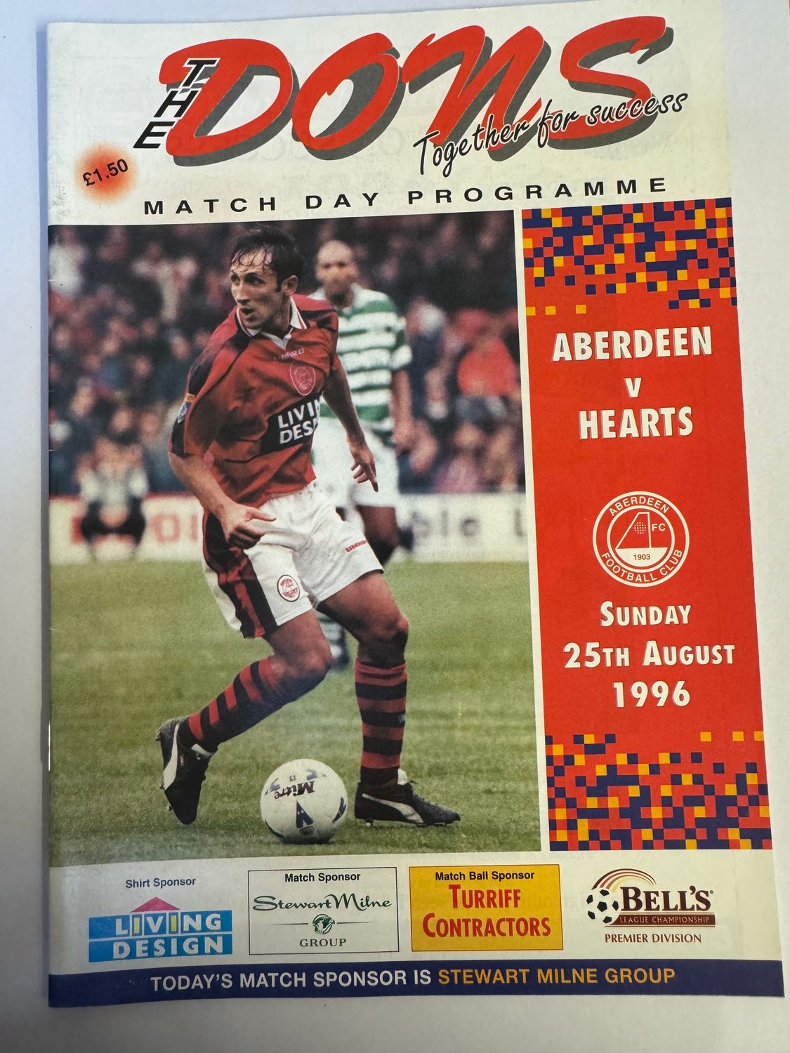 Aberdeen v Hearts - 25/8/96