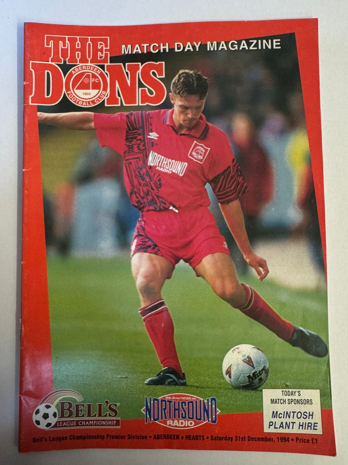 Aberdeen v Hearts - 31/12/94