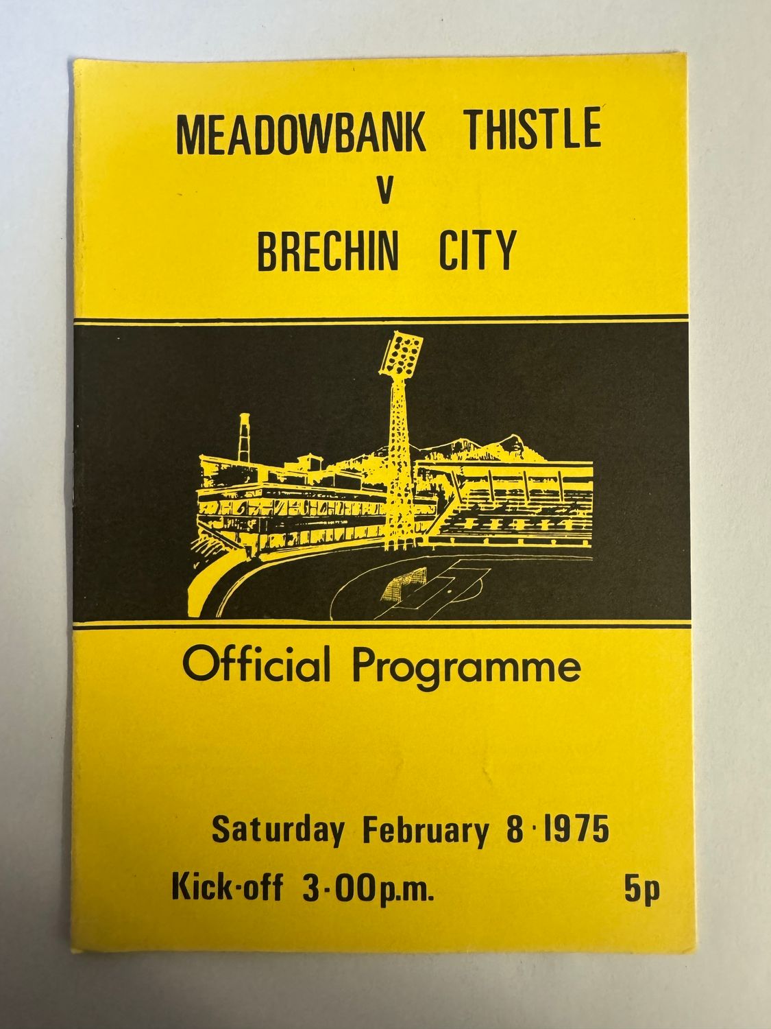 Meadowbank Thistle v Brechin City - 8/2/75