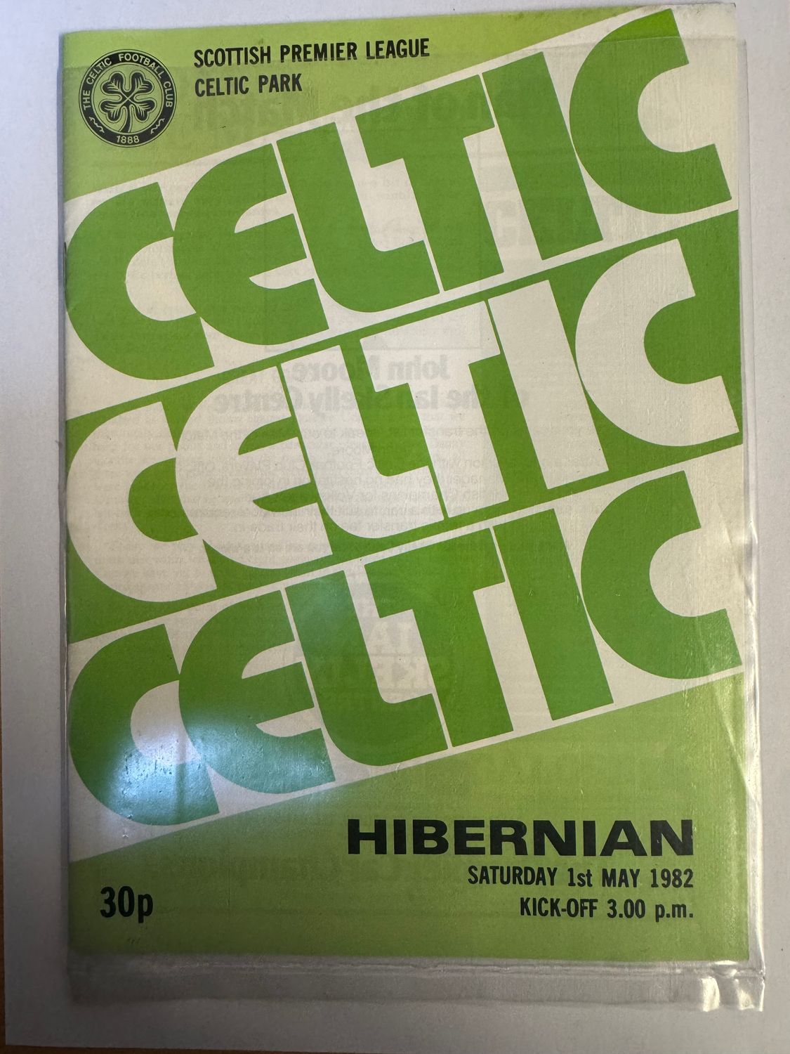 Celtic v Hibernian - 1/5/82