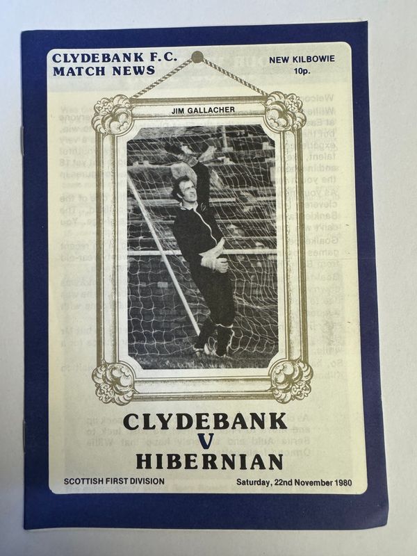 Clydebank v Hibernian - 22/11/80