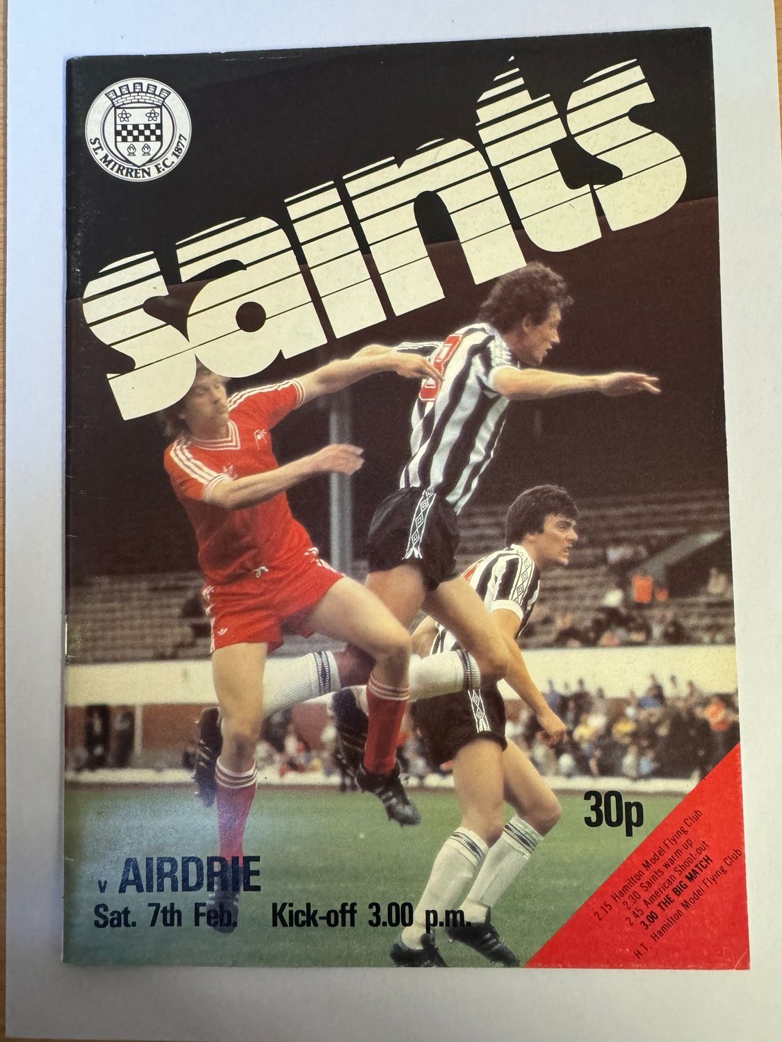 St Mirren v Airdrie  - 7/2/81