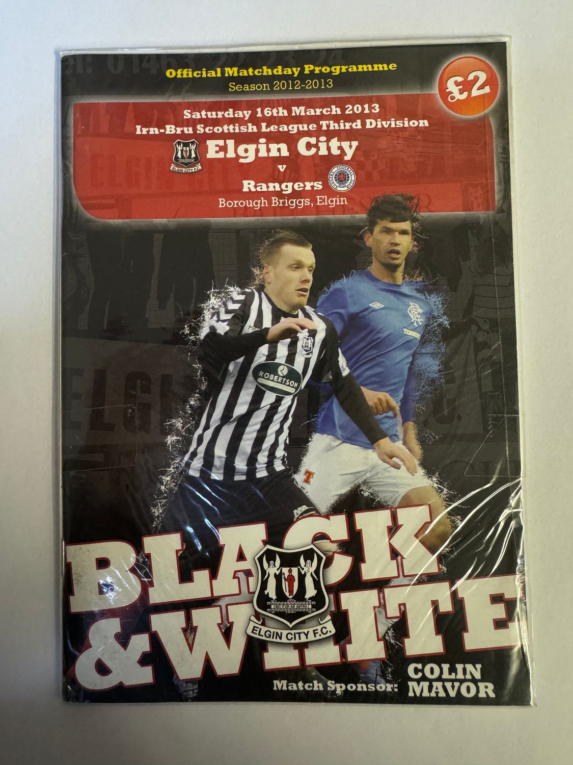 Elgin City v Rangers - 16/3/13
