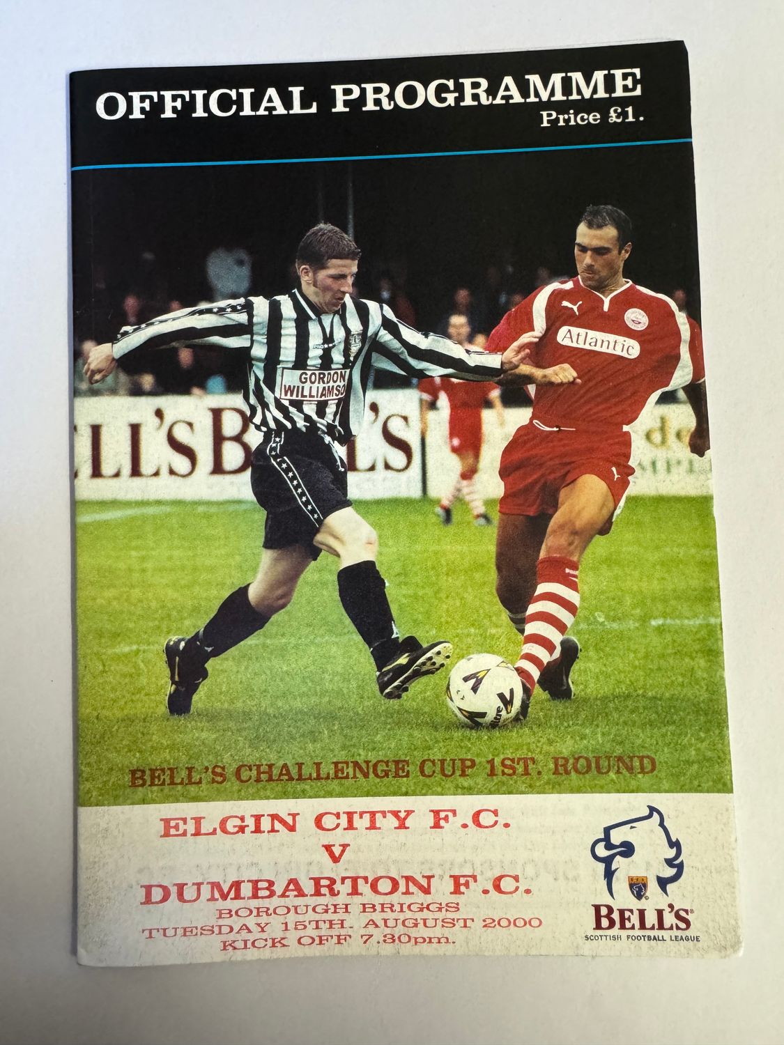 Elgin City v Dumbarton - 15/8/00