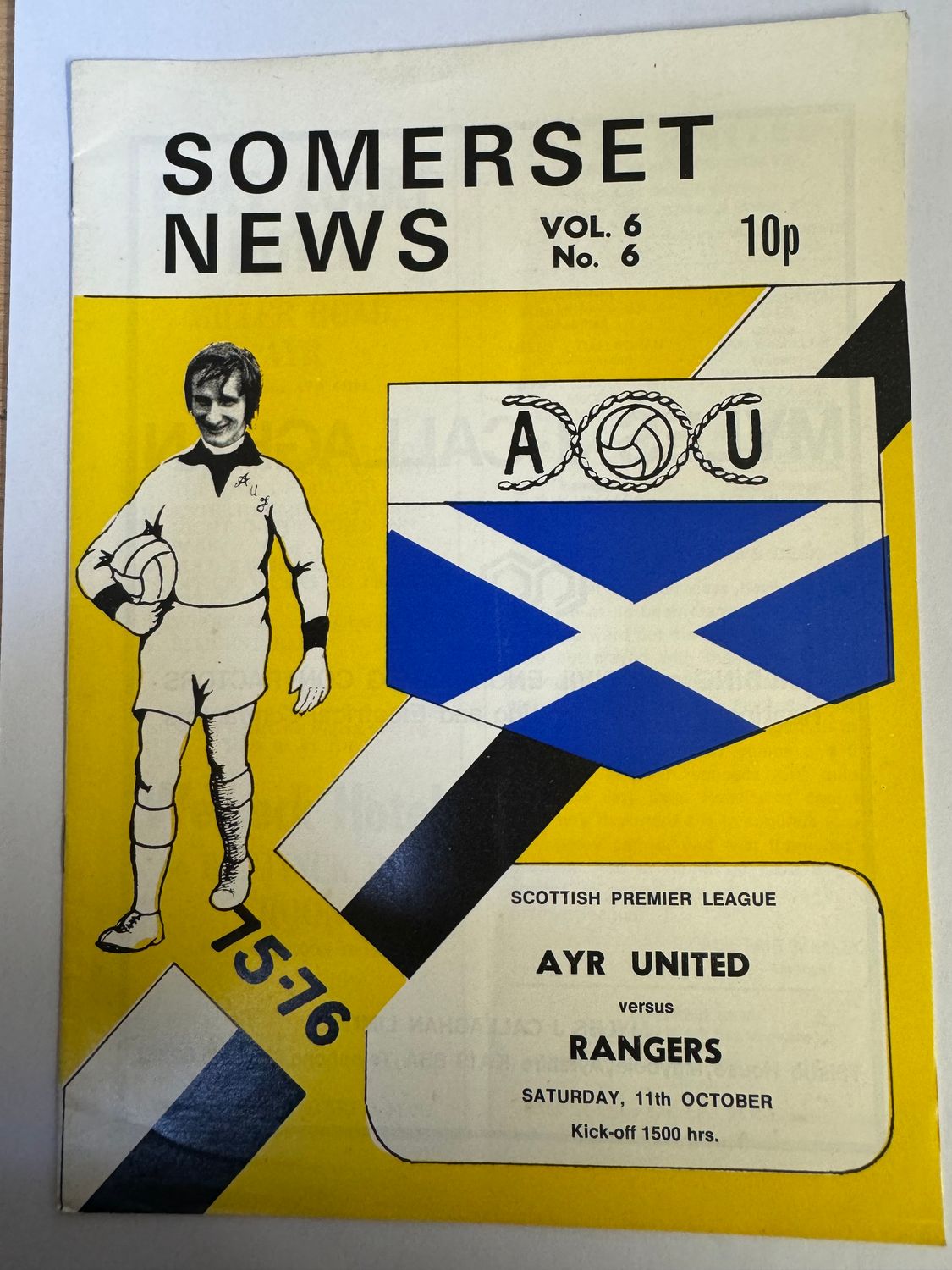 Ayr United v Rangers - 11/10/75