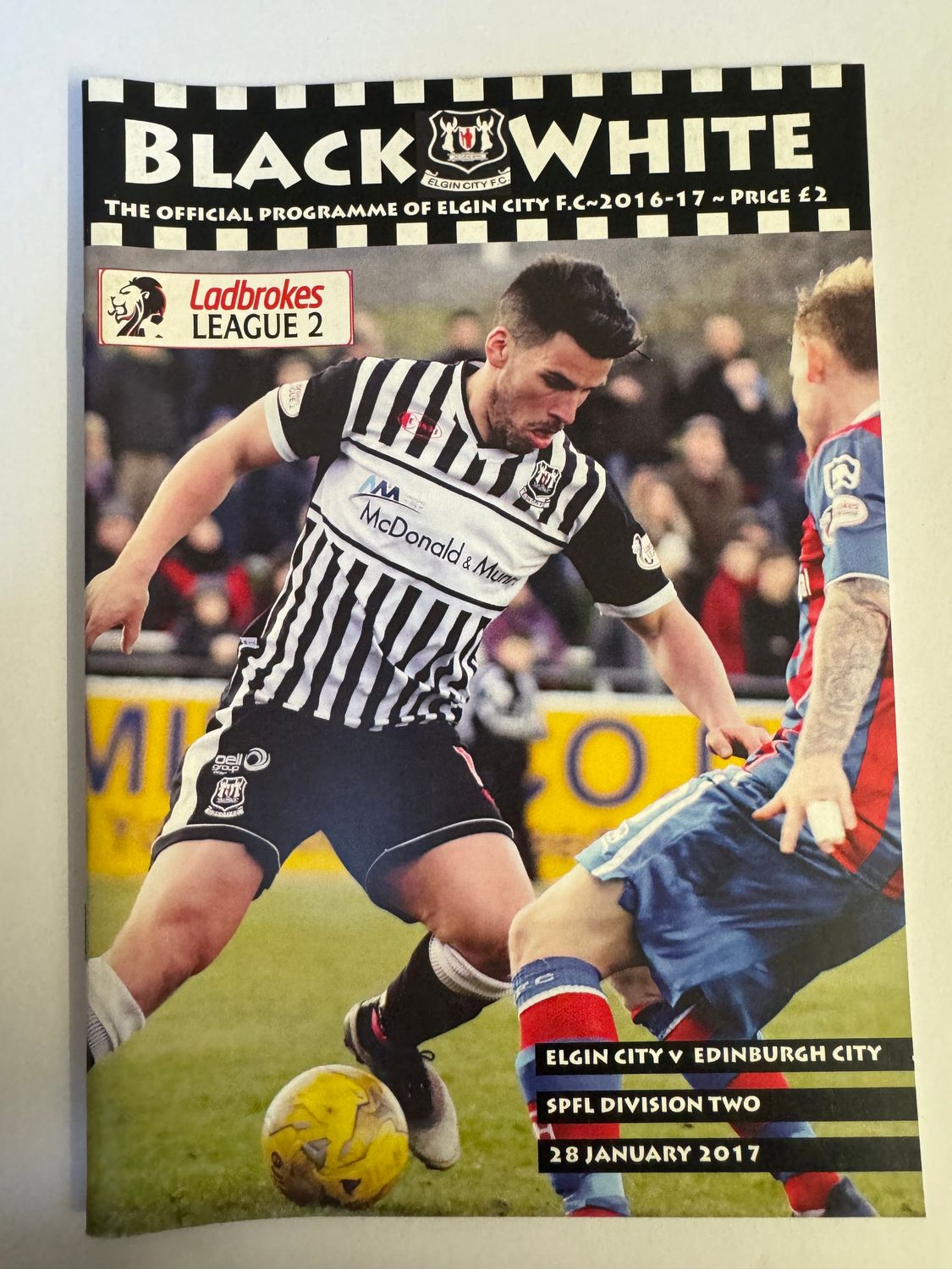 Elgin City v Edinburgh City - 28/1/17