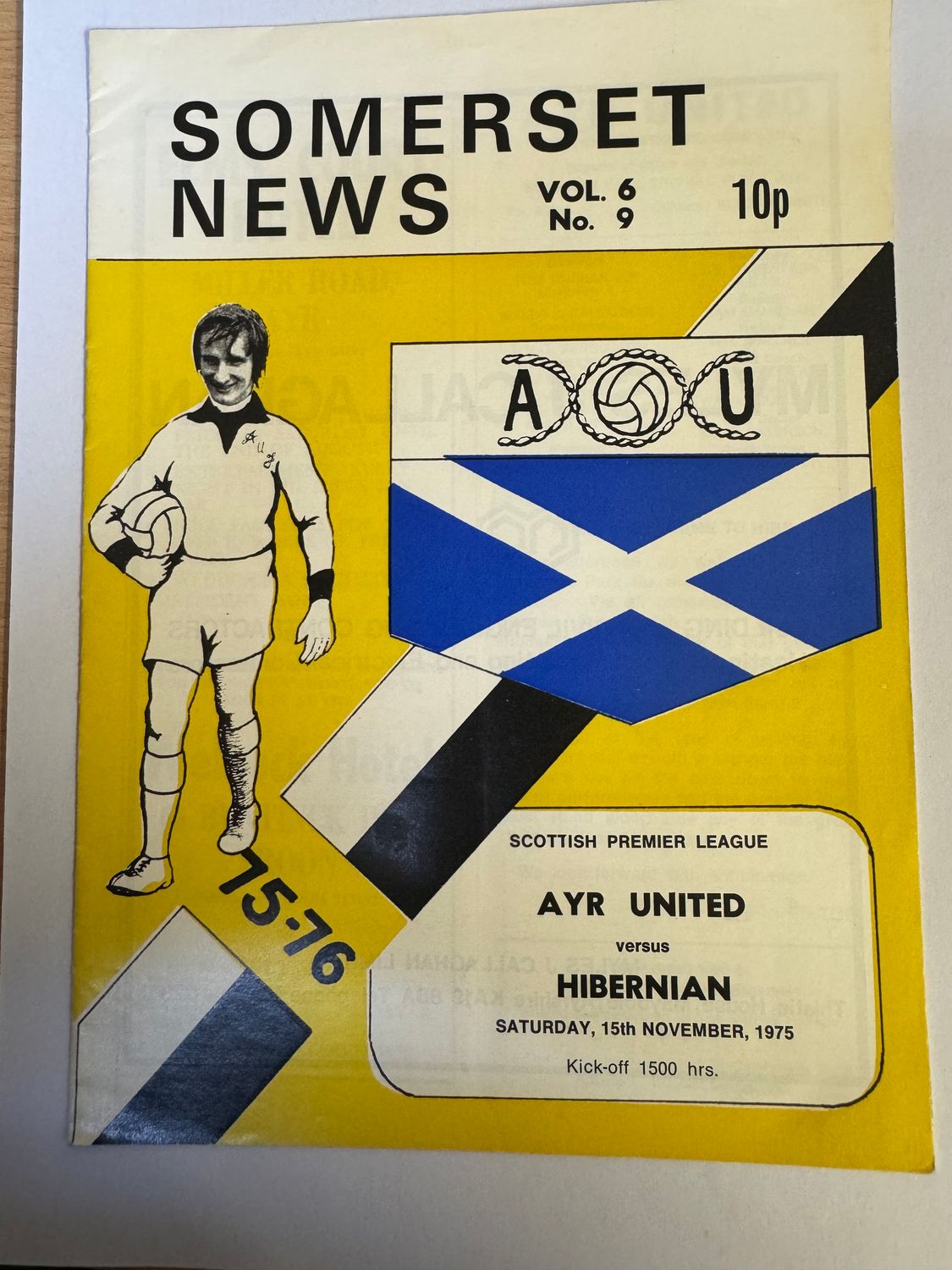 Ayr United v Hibernian - 15/11/75