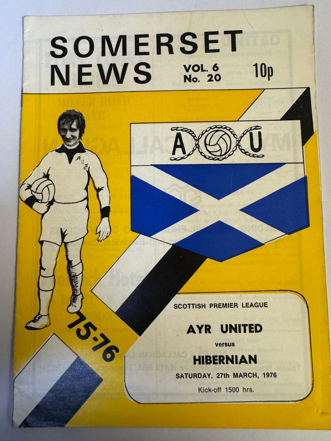 Ayr United v Hibernian - 27/3/76