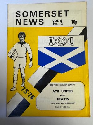 Ayr United v Hearts - 20/12/75 Ayr United v Hearts - 20/12/75