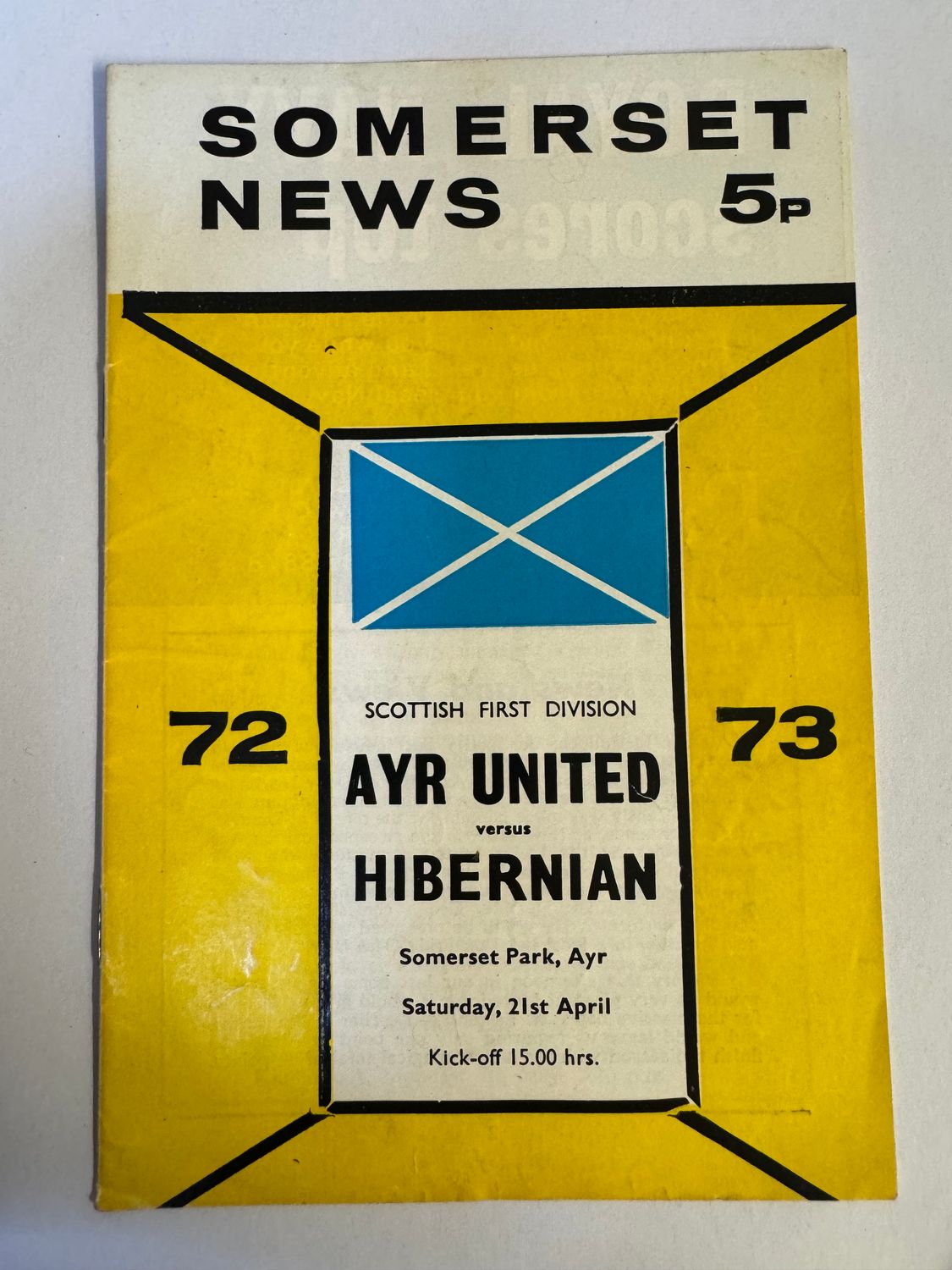 Ayr United v Hibernian - 21/4/73
