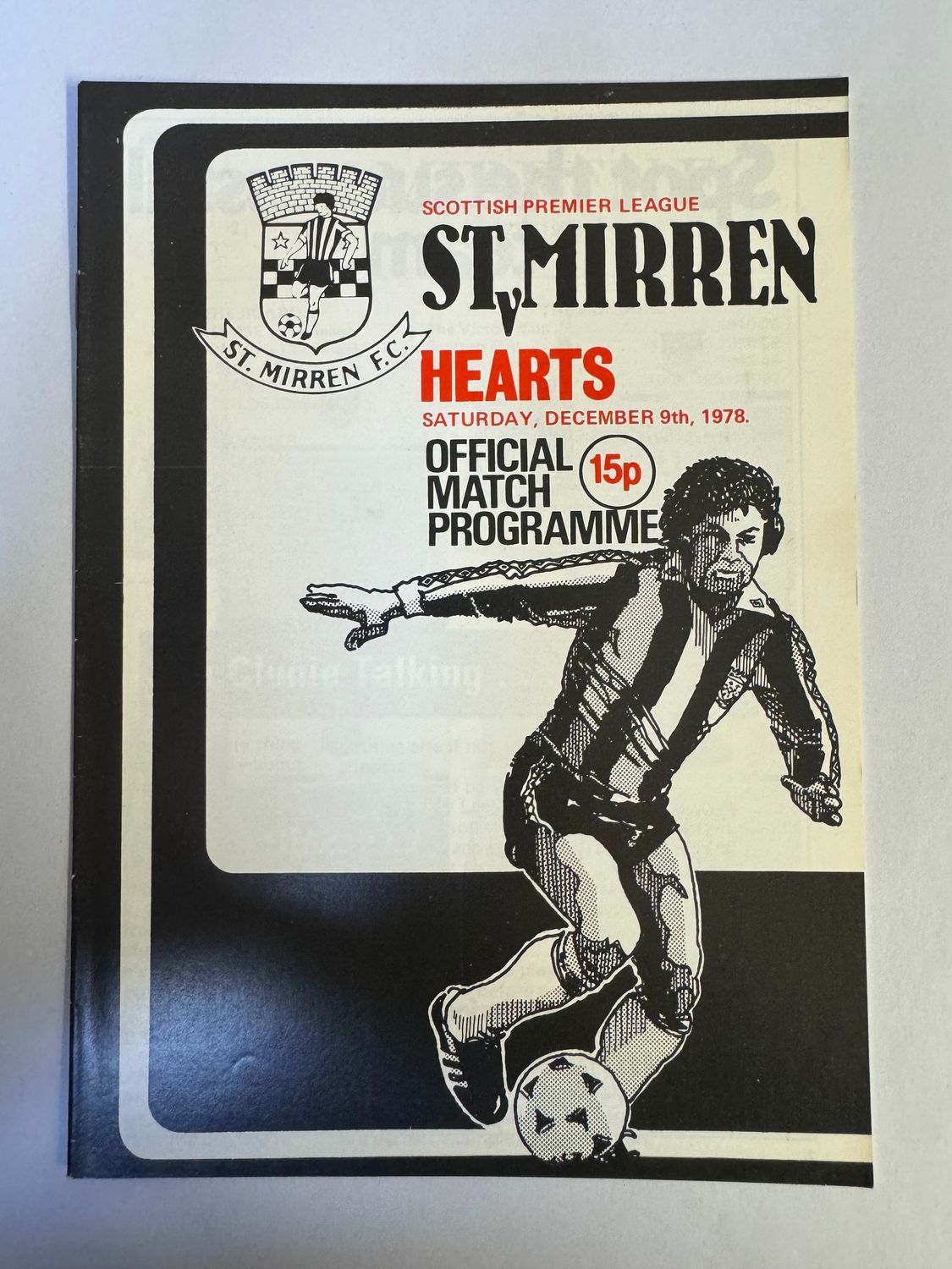 St Mirren v Hearts  - 9/12/78
