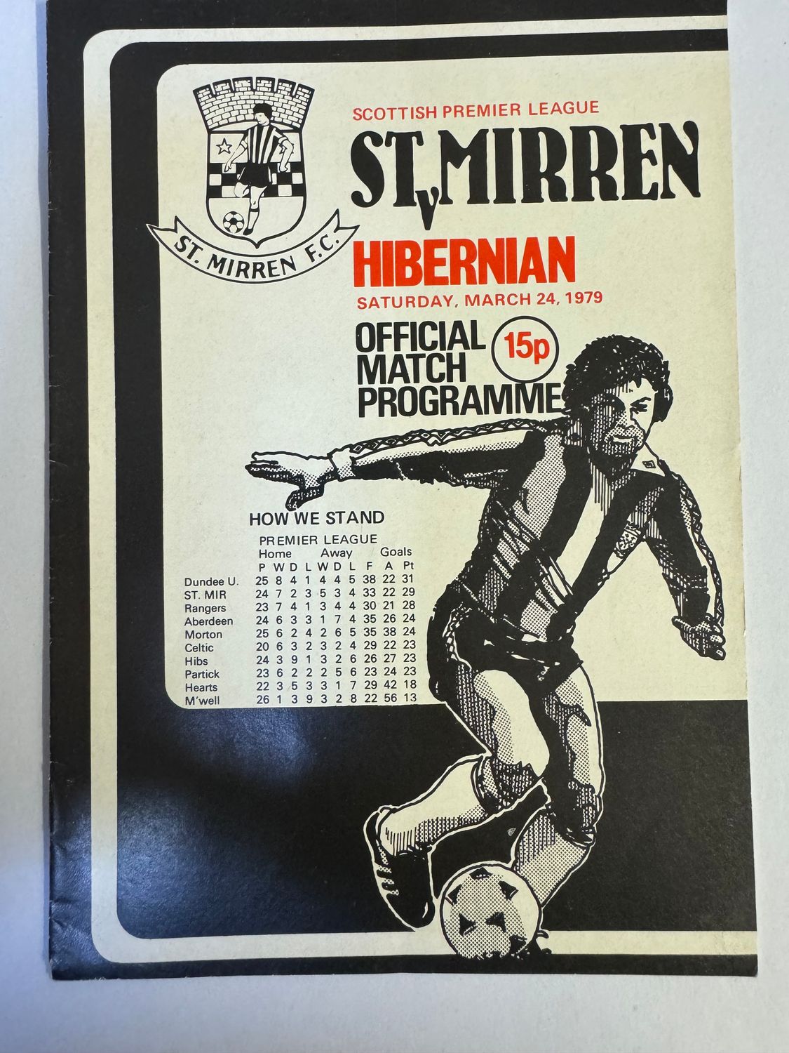 St Mirren v Hibernian  - 24/3/79