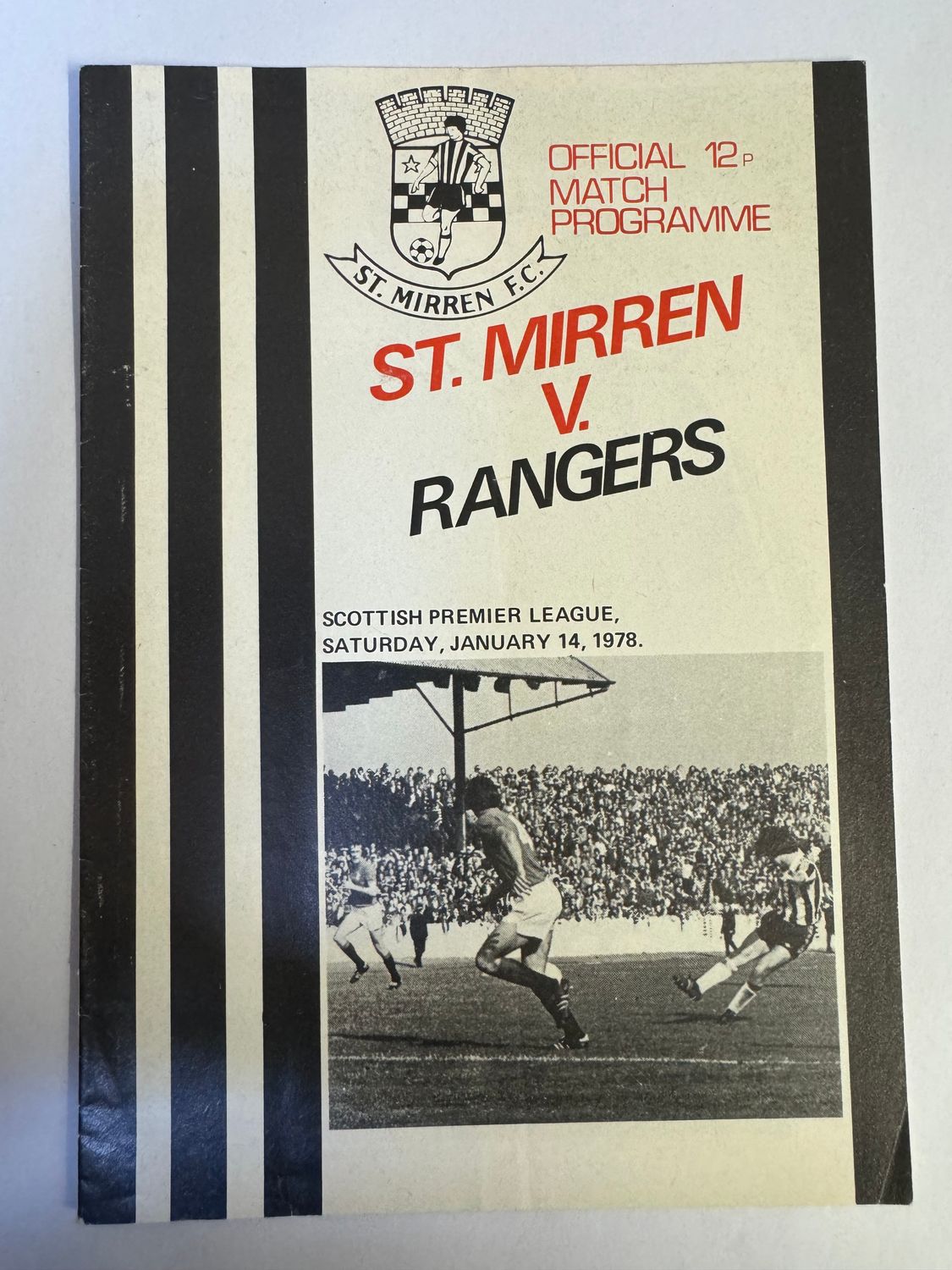 St Mirren v Rangers  - 14/1/78