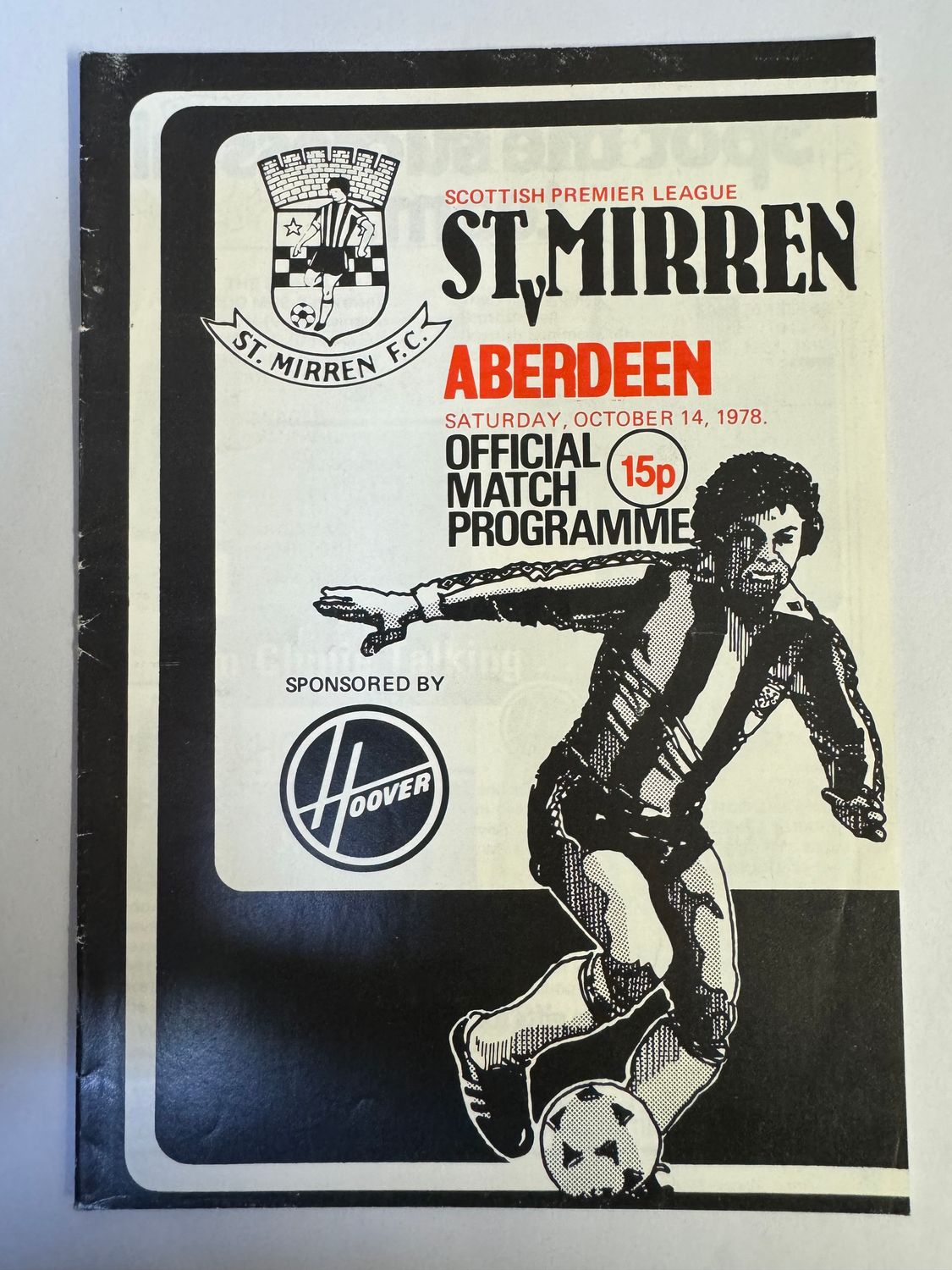 St Mirren v Aberdeen  - 14/10/78