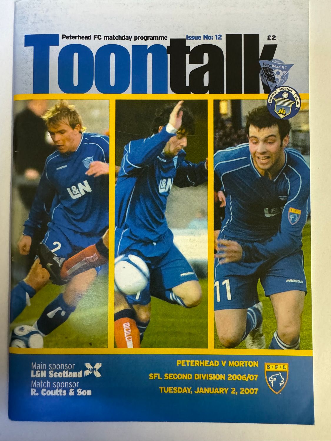 Peterhead v Morton - 2/1/07